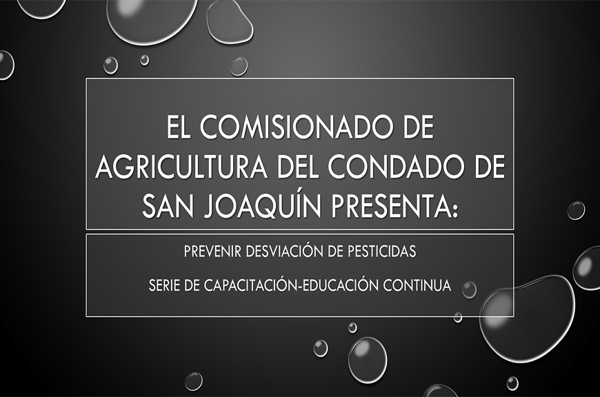 Prevención de la deriva de pesticidas [2025]